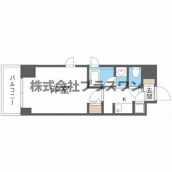 ＱＣフラット北堀江の物件間取画像